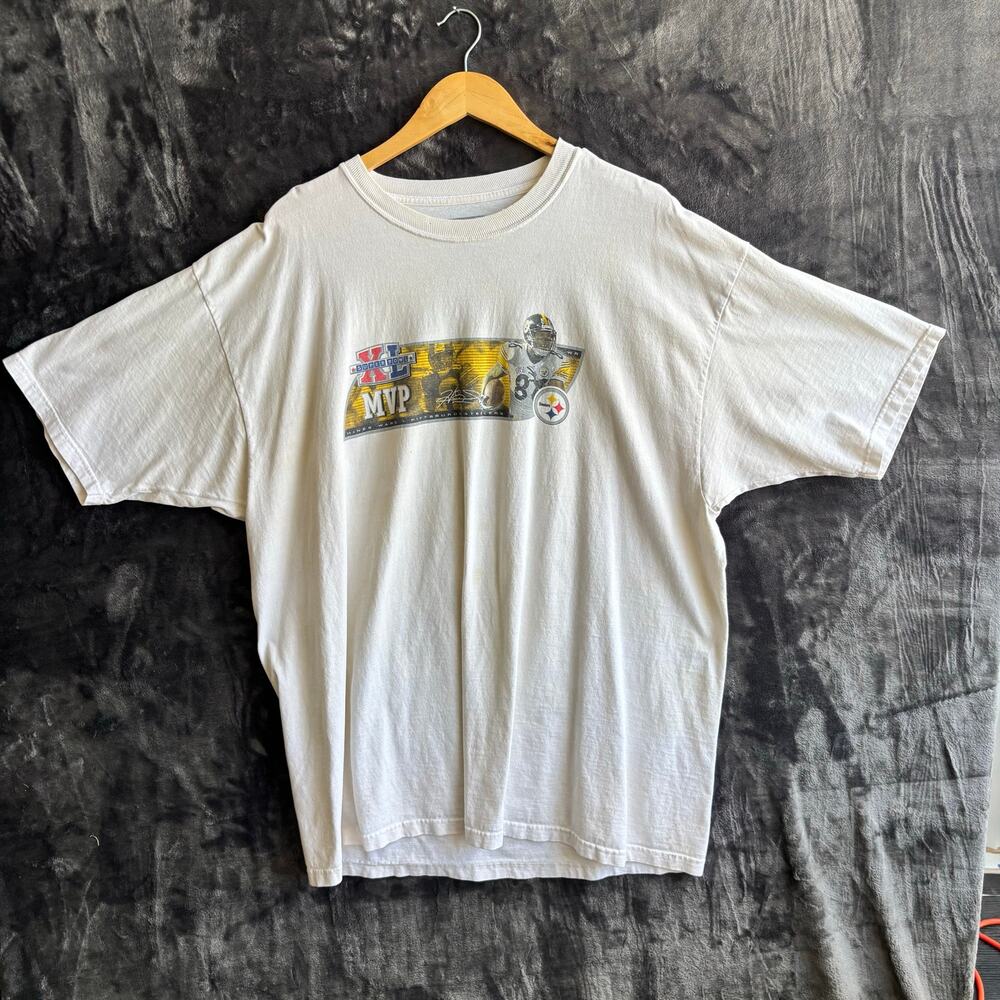 NFL Steelers Super Bowl MVP T-Shirt White Size: XL